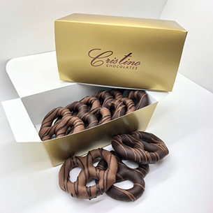 Gourmet Chocolate Covered Pretzels (8 Piece Box)